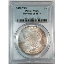 1878 rev 79 Morgan $  PCGS63