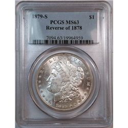 1879S rev 78 Morgan $  PCGS63