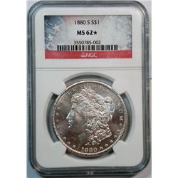 1880S  Morgan $  NGC62 star