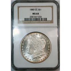1880CC  Morgan $  NGC64