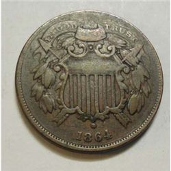 1864 small motto 2 center  Fine with