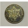 Image 1 : 1861 3 cent silver a Very solid AU and