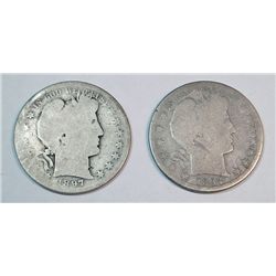 1897O and S Barber half $