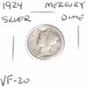 Image 1 : 1924 Mercury Silver Dime *VERY FINE-20 GRADE*!!