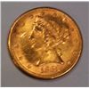Image 1 : 1882 $5 Gold Liberty Coin