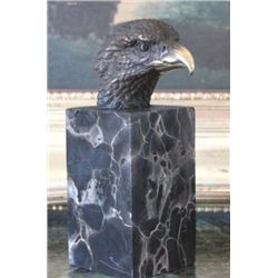 Noble Eagle Bust Bronze Sculpture