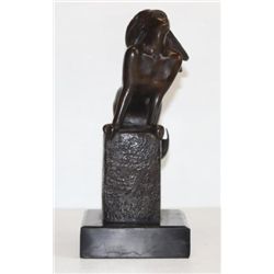 Beautiful Horned Hooved Mermaid Bronze Sculpture Afte
