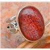 Image 1 : HANDCRAFTED RARE DINOSAUR BONE RING IN SILVER SIZE 6 MW