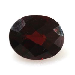 Natural 3.71ctw Garnet Checker Board Oval Stone