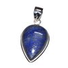 Image 1 : Silver Lapis Pear Shape Pendant