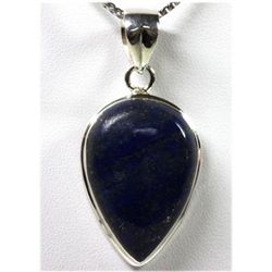 30.00 ctw Sapphire 0.925 Sterling Silver Pendant