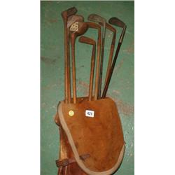 A quantity of C19th and later golf clubs s...