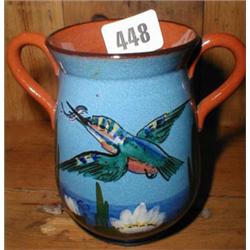 A Torquay Pottery King Fisher pattern twin...