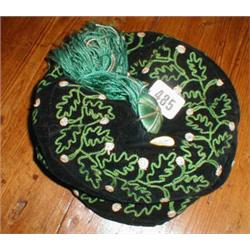 A C19th embroidered smokers cap...