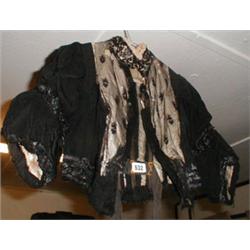 A Victorian blouse with black beadwork...