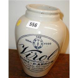 A C19th large Virol stoneware jar...