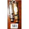 Two "Metropolitan" Police whistles - one e...