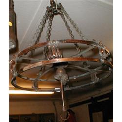 An Art Nouveau electric chandelier...