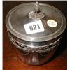 A c1900 silver lidded biscuit barrel with ...