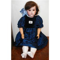 A c1900 24" Gans L seyfarth porcelain doll...