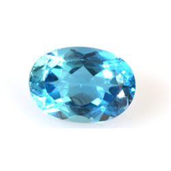 Natural 7.6ctw Sky Blue Topaz Oval Cut Stone