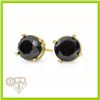 Image 1 : Genuine 0.50 ctw BLACK DIAMONDS EARINGE 14kt Gold-Yellow