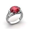 Image 1 : Genuine 6.09 ctw Ruby Ring 10kt White or Yellow Gold