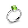 Image 1 : Genuine 1.35 ctw Peridot Ring 14kt White or Yellow Gold