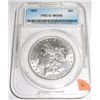 Image 1 : 1881 Morgan Silver Dollar *CERTIFIED by PNCG MS-66*!! Serial # F034974.
