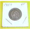 Image 1 : 1859 Indian Head Cent *EXTREMELY RARE 1st YEAR COIN VERY FINE GRADE*!!!