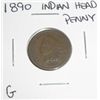 Image 1 : 1890 Indian Head Penny *GOOD GRADE*!!!