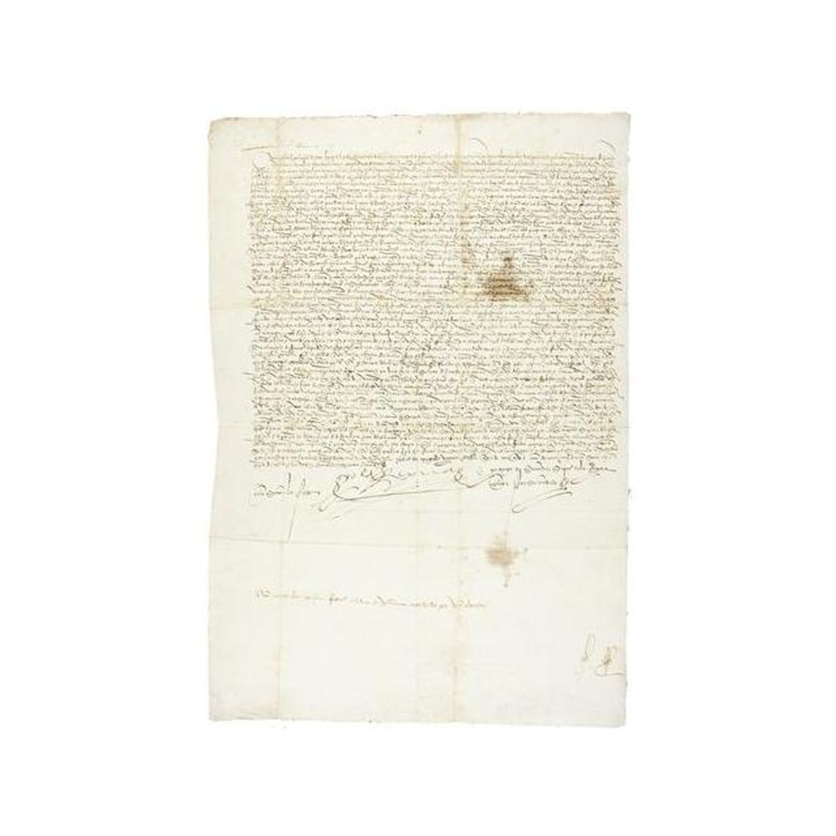 1477 Manuscrito Firma Real Isabel La Catolica Titulo De Prop Y Promotor Fiscal Firmado Yo La R