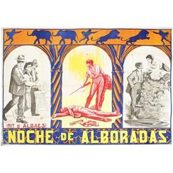 NOCHE DE ALBORADAS (NIT D´ALBAES). 1930 CA. Litografía. B -. Rasgaduras debido a la doblez con peque