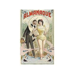 ORIGINAL ARTISTICO PARA CARTEL PUBLICITARIO O PORTADA DEL ALMANAQUE 1903. 1903. 35x22,5 cm. (13,8x9