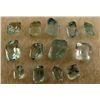 Image 1 : 13 Blue Aquamarine Square & Rectangular Gemstones Gems
