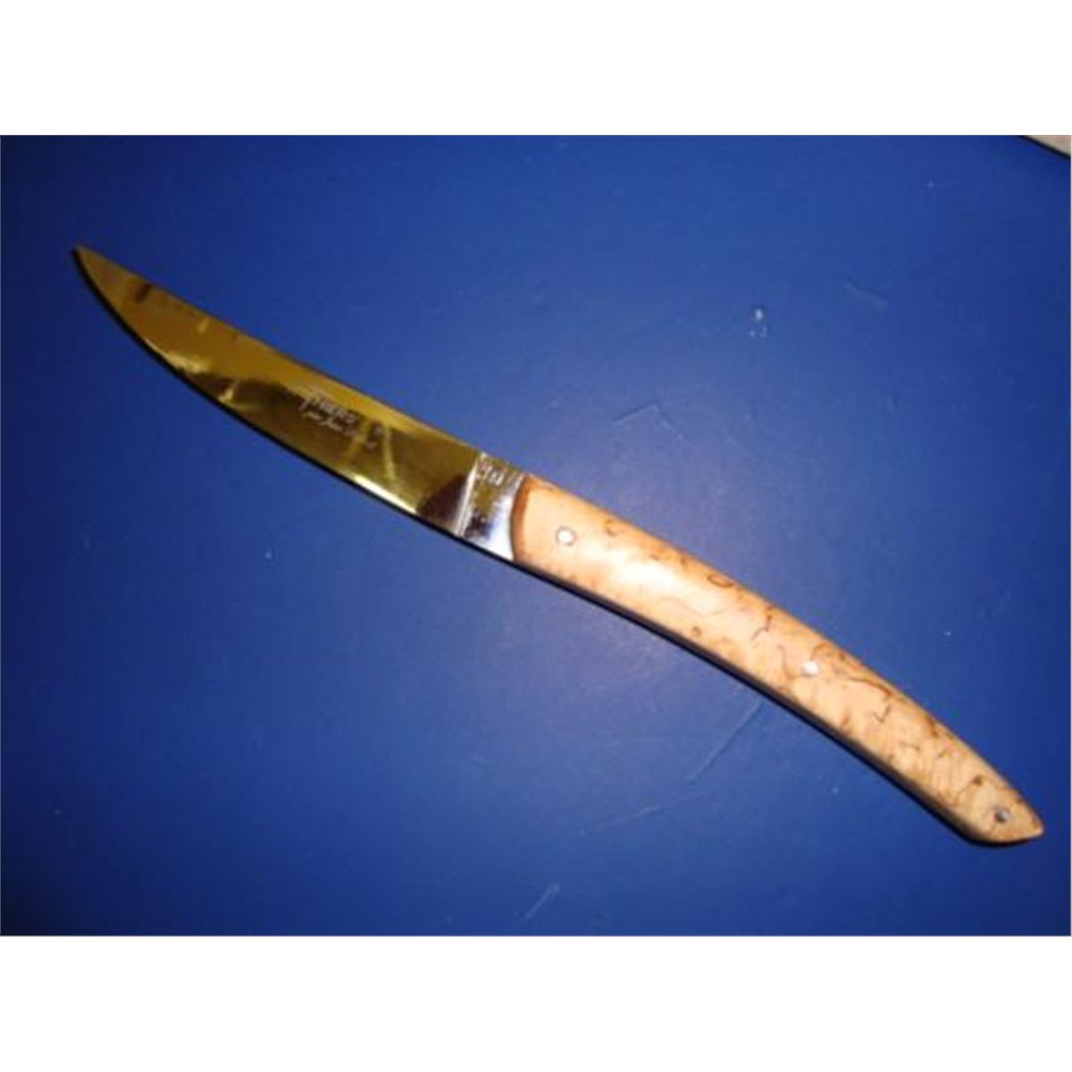 Set 6 French Le Thiers steak knives olivewood by Dubost