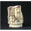 Image 1 : MWF1542O Handcarved Ox Bone Netsuke Figure