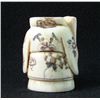 Image 2 : MWF1542O Handcarved Ox Bone Netsuke Figure