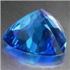 Image 2 : 36.00 Carat ORNATE TRILLION NATURAL SUPER SWISS BLUE TO