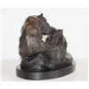 Image 2 : Magnificent Bronze Sculpture Grizzly Bear Mother & Cub