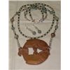 Image 1 : Detailed Hand Carved Fish Pisces Agate & Amazonite 2 St