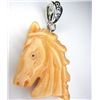 Image 2 : One of Kind Handcarved Oxbone Horse Pendant