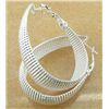 Image 1 : Classic Mesh Style Sterling Silver Earrings