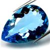 Image 3 : MASSIVE 31.10 CTS NATURAL BRAZILIAN PEAR SHAPED BLUE TO