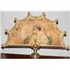 Image 1 : Mid 18th Century HAND PAINTED SILK & BRONZE FIREPLACE