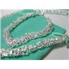 Image 1 : Classic Style Sterling Silver Bracelet and and Necklace