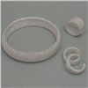 Image 1 : Beautiful Mesh Style Sterling Silver Jewelry Set includ