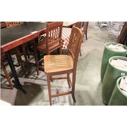 MOHAGANY WOODEN RESTAURANT BAR STOOL