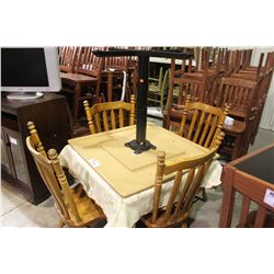 2 METAL & WOOD RESTAURANT TABLES