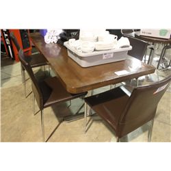 71'X30' WALNUT COLOUR RESTAURANT TABLE